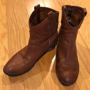 Frye leather booties